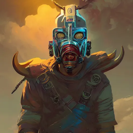 Image similar to cyberpunk viking helmet mask warrior goddess robot ninja fantasy, art gta 5 cover, official fanart behance hd artstation by jesper ejsing, by rhads, makoto shinkai and lois van baarle, ilya kuvshinov, ossdraws