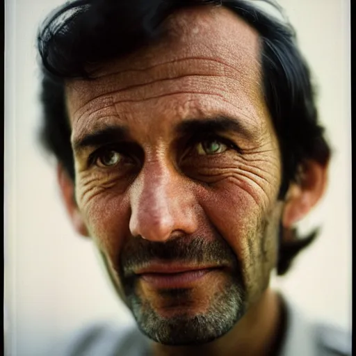 Prompt: closeup portrait of a man unhappy with a million dollar check, by Steve McCurry and David Lazar, natural light, detailed face, CANON Eos C300, ƒ1.8, 35mm, 8K, medium-format print