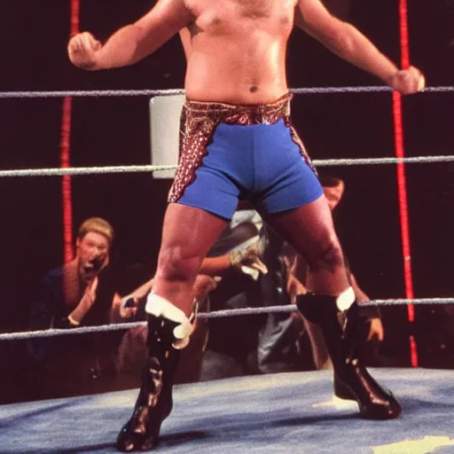 Image similar to stinkleg jones, wwf superstar. promotional photo