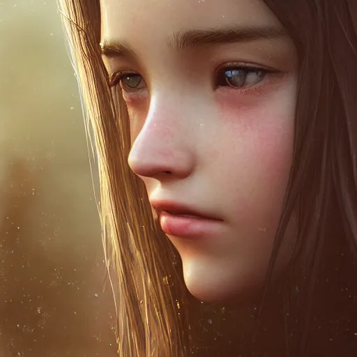 Prompt: beautiful aerith gainsborough, face centered portrait, confident, fog, rain, volumetric lighting, beautiful, golden hour, sharp focus, ultra detailed, cgsociety by leesha hannigan, ross tran, thierry doizon, kai carpenter, ignacio fernandez rios _ c 9. 5