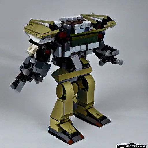 Image similar to mechwarrior timberwolf made of lego