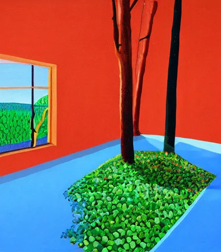 Image similar to impressive high quality high detail painting by david hockney, hd,