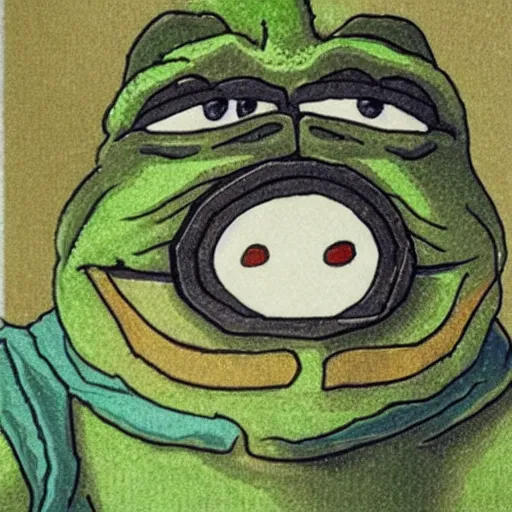 Prompt: the rarest pepe,