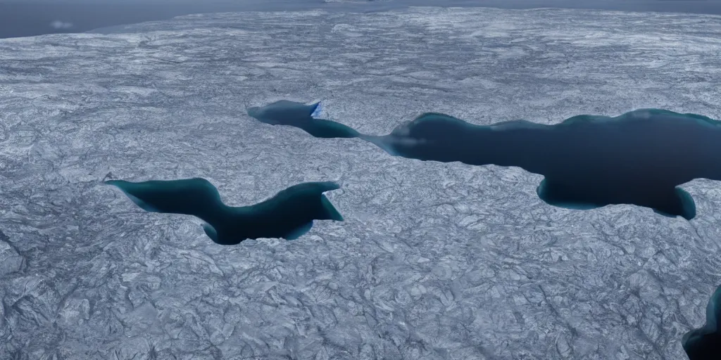 Image similar to Hyper realistic artic ice shelves being bombed by F-35 Raptors, 8k, unreal 5 engine render, 25mm film grain