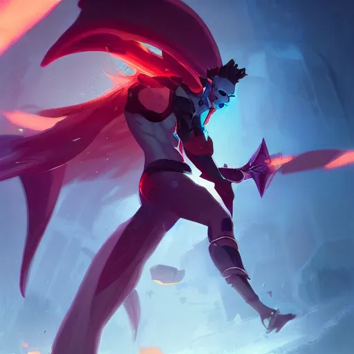 Image similar to odyssey kayn by greg rutkowski