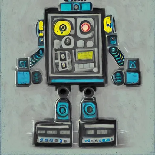 Image similar to random, robot art