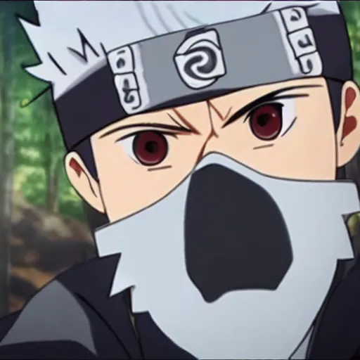 Image similar to Kakashi sensei from Naruto in Sword Art Online Movie Adaptation