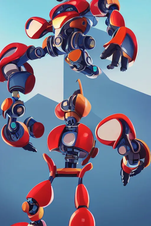 Image similar to metabots medabots medarotto medarot robot minimalist comics, behance hd by jesper ejsing, by rhads, makoto shinkai and lois van baarle, ilya kuvshinov, rossdraws global illumination ray tracing hdr radiating a glowing aura