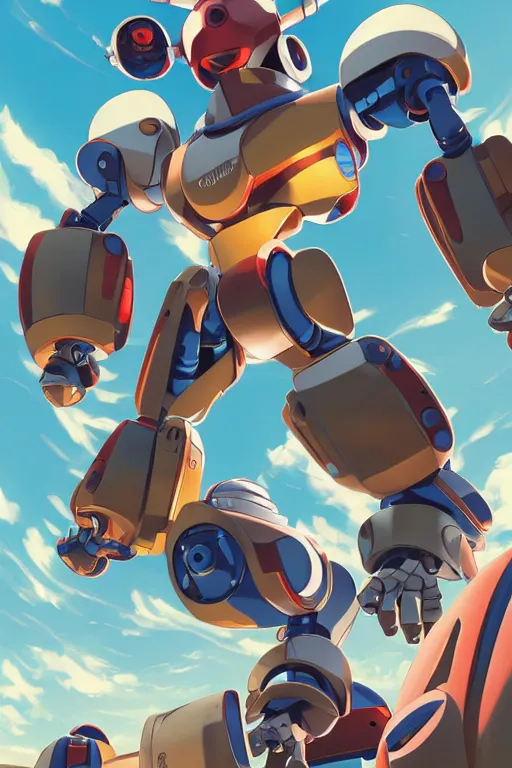 Image similar to metabots medabots medarotto medarot robot minimalist comics, behance hd by jesper ejsing, by rhads, makoto shinkai and lois van baarle, ilya kuvshinov, rossdraws global illumination ray tracing hdr radiating a glowing aura