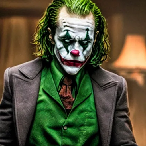 Prompt: film still of Jake Gyllenhaal as joker in the new Joker movie