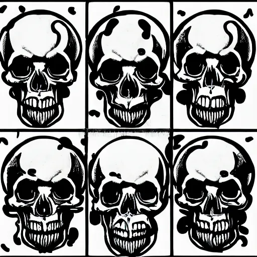 Prompt: skulls