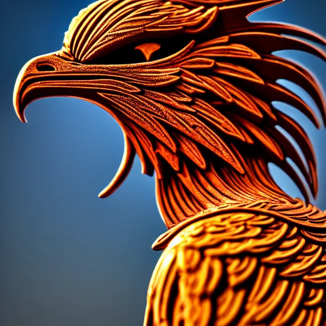 Image similar to phoenix warrior, highly detailed, 8 k, hdr, close up, smooth, sharp focus, high resolution, award - winning photo