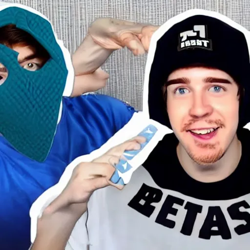 Prompt: the most handsome face reveal of all time featuring mr. beast