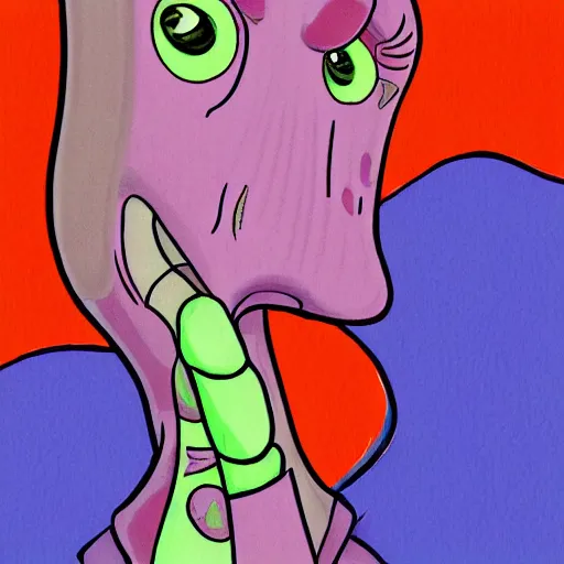 Prompt: handsome squidward, vivid colors, male, detailed