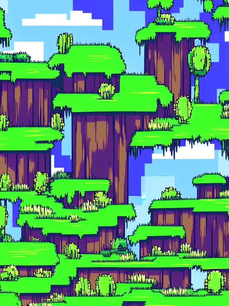 background game scenery 32bit, in style by undertale | Stable Diffusion