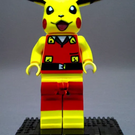 Prompt: pikachu as a lego