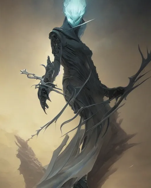 Image similar to wraithbone, by greg rutkowski and mark brookes and jim burns and tom bagshaw and magali villeneuve, trending on artstation