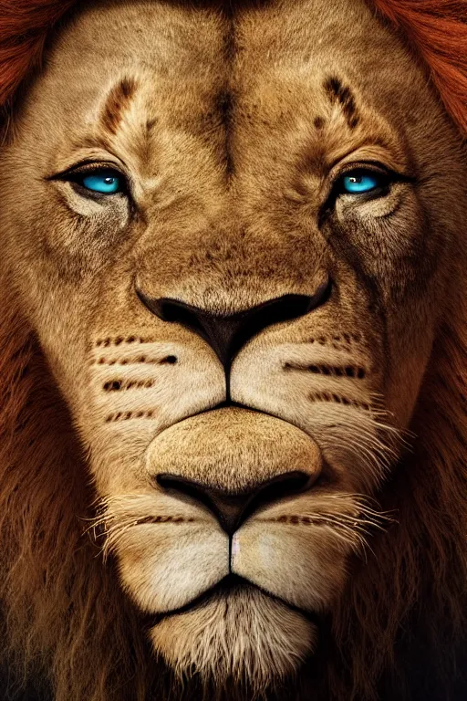 Image similar to lion king movie poster, cgi, cinema, realistic