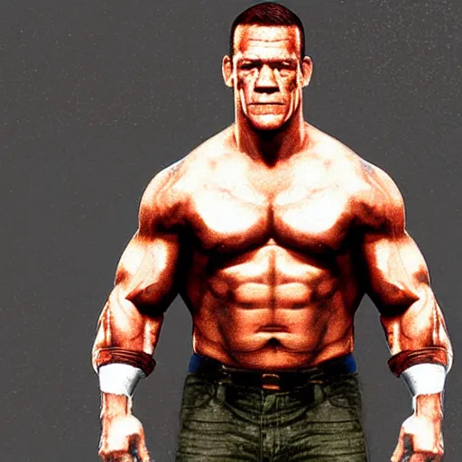 Prompt: John Cena as a gta character