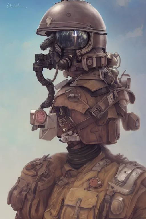 Image similar to portrait of dieselpunk blackpink jisoo soldier girl, helmet, desert, armored, highly detailed, digital painting, face detail, sharp focus, art, illustrations by loish and ayanamikodon and irakli nadar and rossdraws and wlop