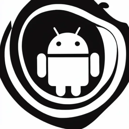 Image similar to android as apple logo