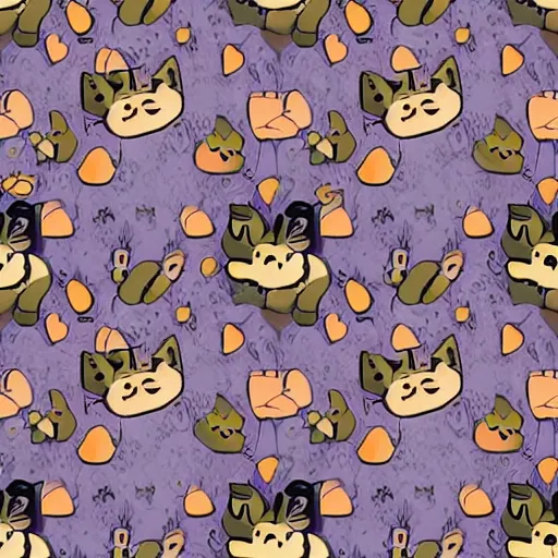 Prompt: a beautiful pattern with kitty cat