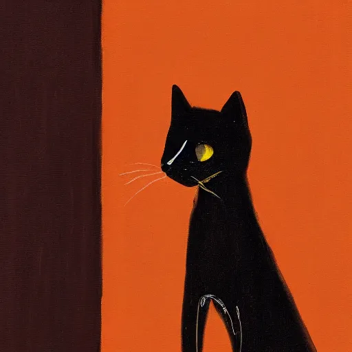 Image similar to an [ [ [ [ orange ] ] ] ] black kitty front view