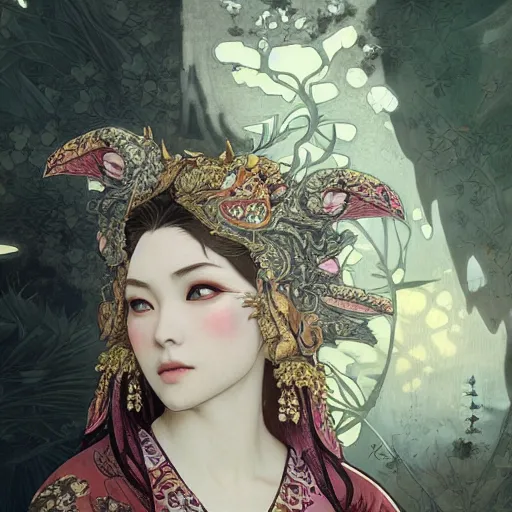 Prompt: a Photorealistic dramatic fantasy render of a beautiful woman wearing a beautiful intricately detailed Japanese Wolf Kitsune mask and clasical Japanese Kimono by WLOP,Artgerm,Greg Rutkowski,Alphonse Mucha, Beautiful dynamic dramatic dark moody lighting,shadows,cinematic atmosphere,Artstation,concept design art,Octane render,8K The seeds for each individual image are: [604161060, 3379414609, 1474685028, 2105296459, 3256637342, 2625066432, 981188473, 2563888412, 1369068848]