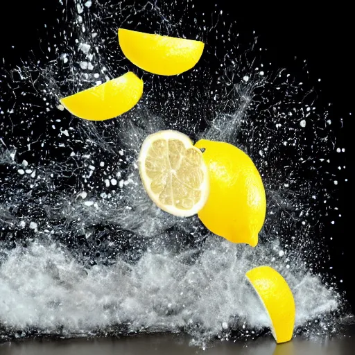 Image similar to lemon exploding