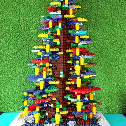 Prompt: standard lego trees