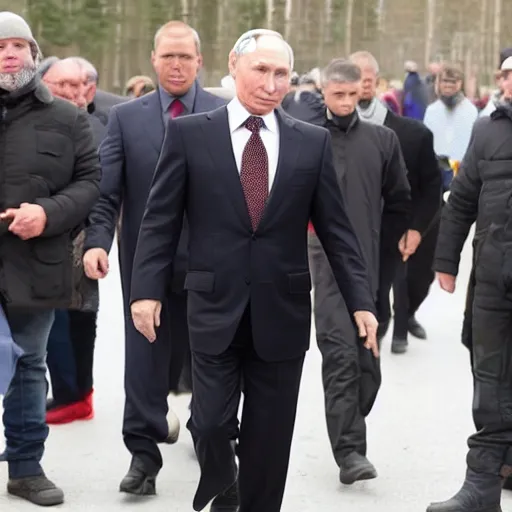 Image similar to vladimir putin with a pocket full of gravy
