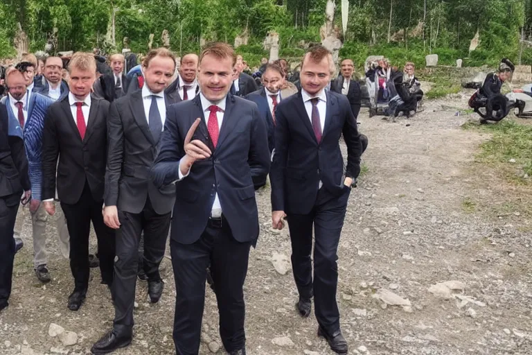 Image similar to Vít Jedlička claming to be the president in Liberland