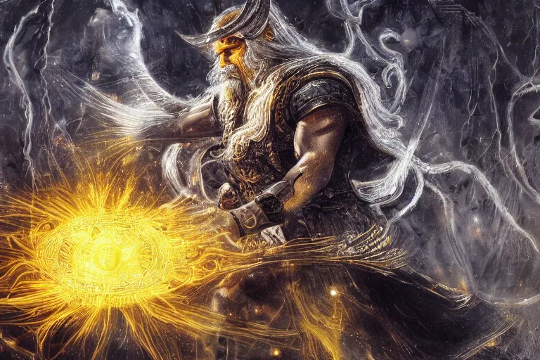 mythological Odin all father god of thunder and