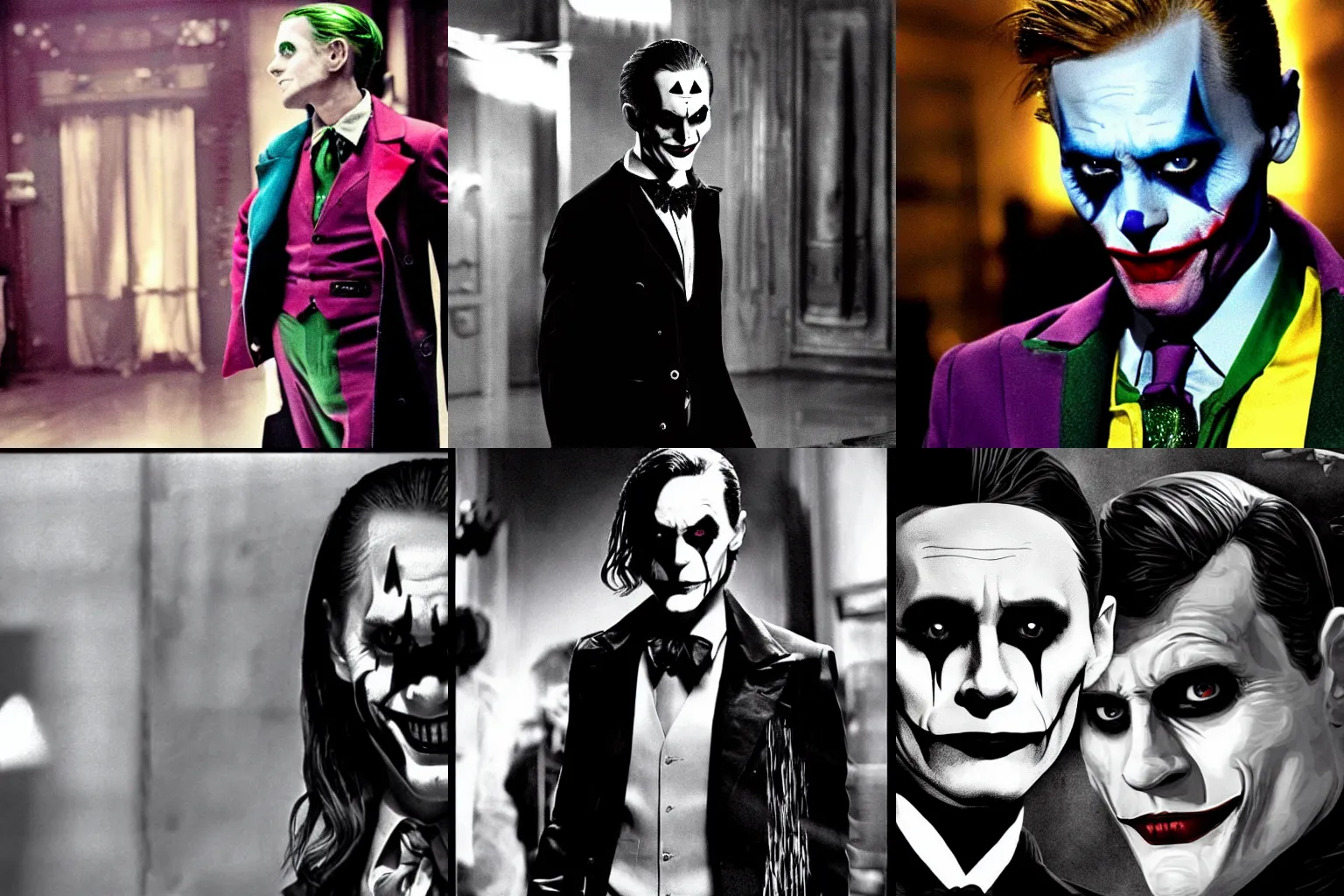 Prompt: Jared Leto\'s Joker in Batman (1966), high quality