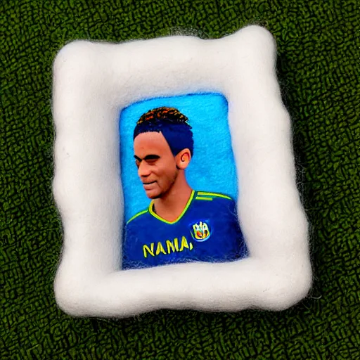 Image similar to neymar needle felted , needle felting art