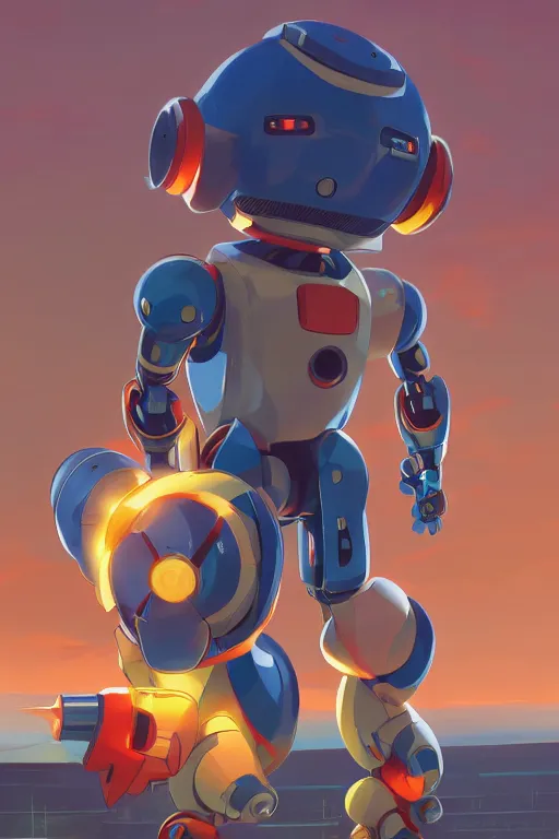 Image similar to metabots medabots medarotto medarot robot minimalist comics, behance hd by jesper ejsing, by rhads, makoto shinkai and lois van baarle, ilya kuvshinov, rossdraws global illumination ray tracing hdr radiating a glowing aura