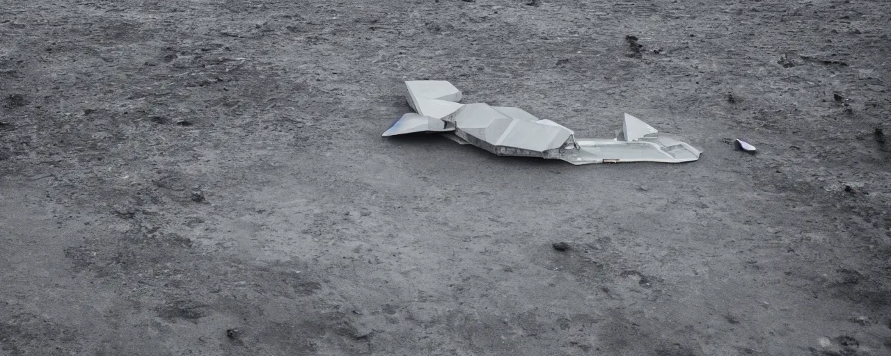 Image similar to cinematic shot of giant symmetrical futuristic military spacecraft in the middle of an endless black sand beach in iceland with icebergs in the distance,, 2 8 mm