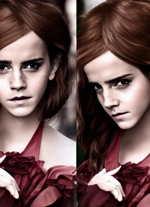 Prompt: Emma Watson for Victorian Secret as anime character, perfect symmetrical face, full length shot, XF IQ4, 50MP, 50mm, f/1.4, ISO 200, 1/160s, natural light, Adobe Lightroom, DxO Photolab, rule of thirds, symmetrical balance, depth layering, polarizing filter, Sense of Depth, AI enhanced