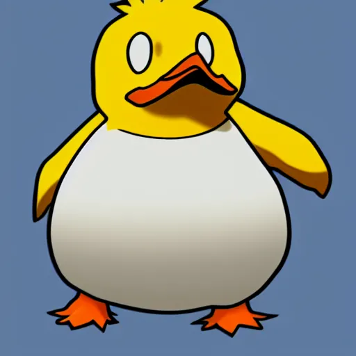 Image similar to psyduck photorealistic