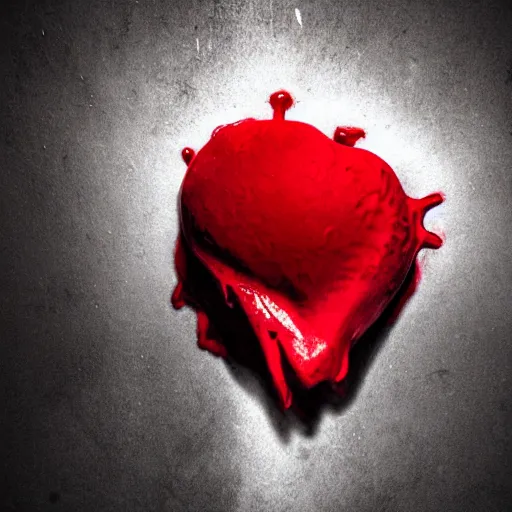 Image similar to skeletal heart, heart formed from bone, dripping blood, high resolution, dslr, cinematic photography, cinematic lighting, starch white and deep red