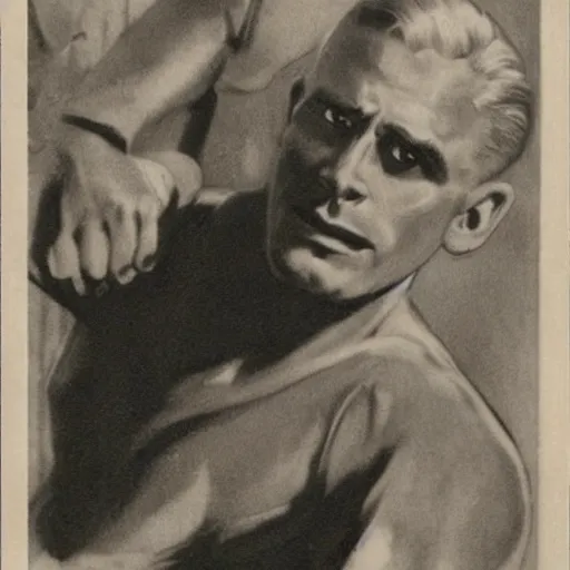 Prompt: vintage photo of doc savage