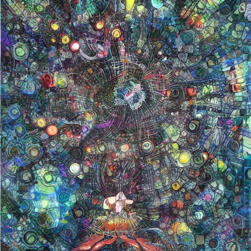 Image similar to art as an algorithm by Yoshitaka Amano