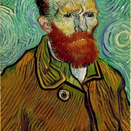 Image similar to hermeneutics professor by van gogh