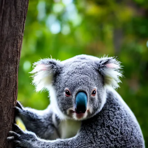 Image similar to koala wearing ninja - yoroi, beautiful award winning professional creature profile photography