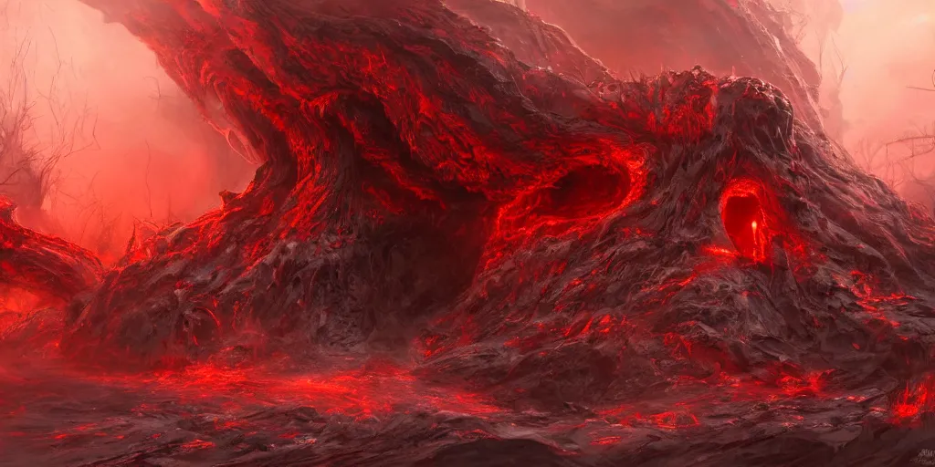 Prompt: Claws of hell emerging from a hole in the earth, concept art, surreal, red colors, terrifying, digital painting, trending on artstation, highly detailed, epic composition, 8k UHD