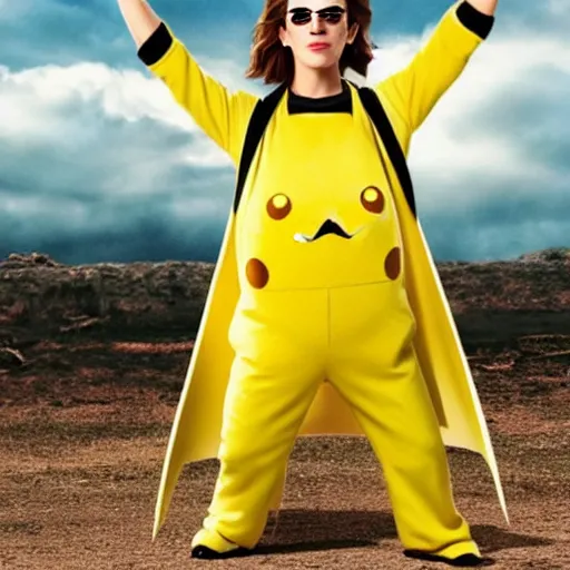 Image similar to photo of emma watson as pikachu