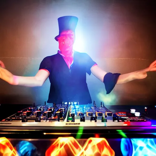 Image similar to magician on the dj decks