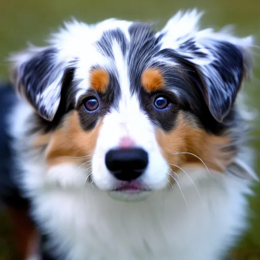 Image similar to australian shepherd being a good boy