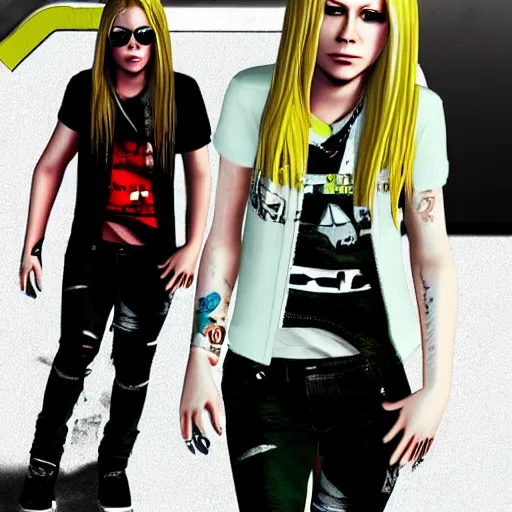 Image similar to Avril Lavigne in GTA 5