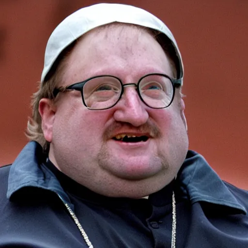 Image similar to gabe newell as a pope